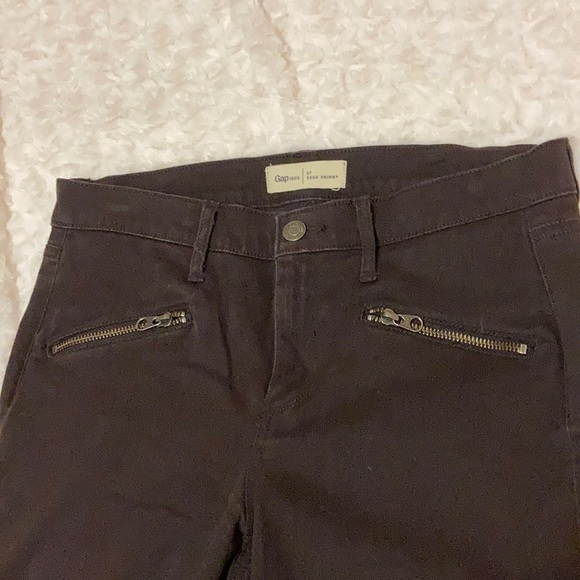 Gap Turkish Coffee zipper jeans - Picture 2 of 4